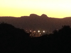 The glimmering lights of Paarl